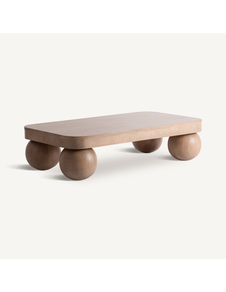 Mesa de centro Bocksberg Vical Home de madera de mango en color marrón claro – 150x80x37 cm