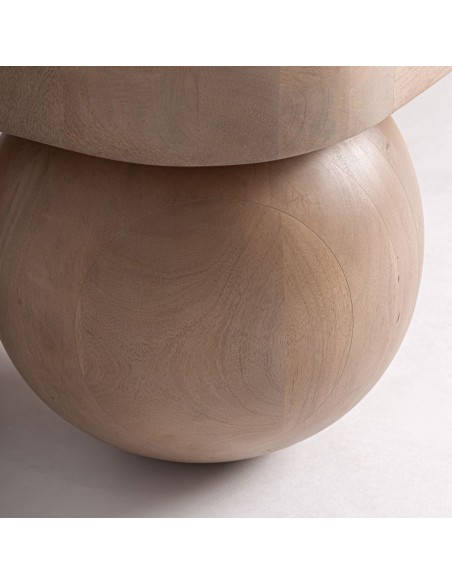 Mesa de centro Bocksberg Vical Home de madera de mango en color marrón claro – 150x80x37 cm