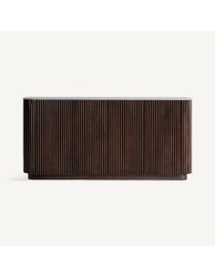 Aparador Vical Home de madera de mango y mármol blanco –...