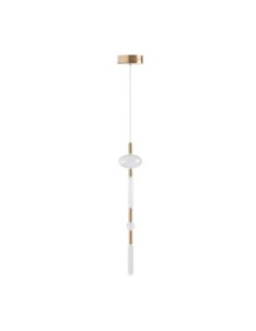 Lámpara de Colgar en Cristal Transparente y Acero Bronce... 2