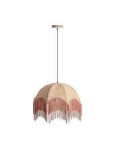 Lámpara Colgante de Yute Beige y Acrílico Naranja – Vical... 2