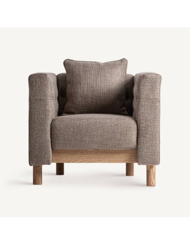 Sillón Carlton de estilo colonial beige Vical Home