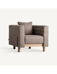 Sillón Carlton de estilo colonial beige Vical Home 2