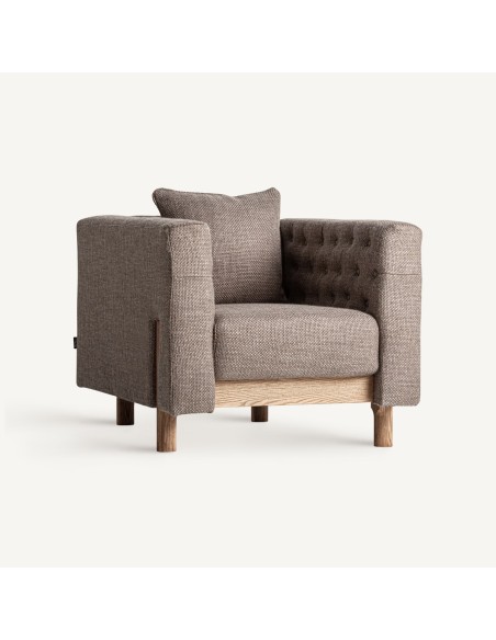 Sillón Carlton de estilo colonial beige Vical Home