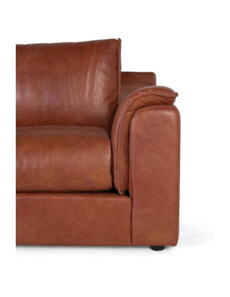 Sofá 3 Plazas de Piel Giner y Colomer | Elegancia y Confort