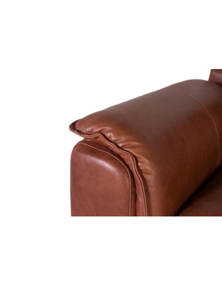 Sofá 3 Plazas de Piel Giner y Colomer | Elegancia y Confort