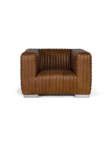 Sillón de Piel Marrón Giner y Colomer – Diseño...