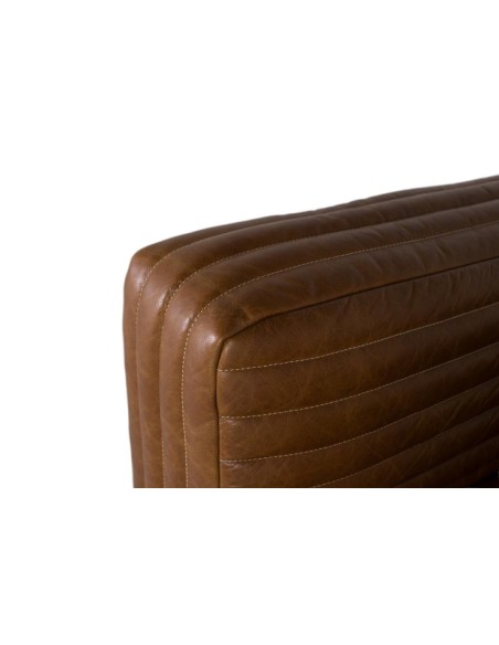 Sillón de Piel Marrón Giner y Colomer – Diseño Moderno y Elegante