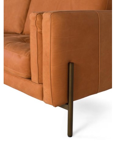 Sofá 3 Plazas de Piel Marrón Giner y Colomer –...