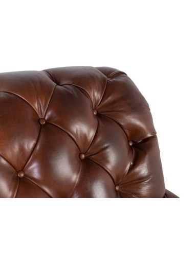 Sillón de Piel Marrón Oscuro Giner y Colomer –...