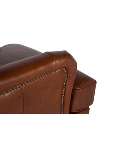 Sillón en Piel Marrón Giner y Colomer – Estilo...