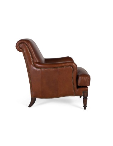 Sillón en Piel Marrón Giner y Colomer – Estilo...