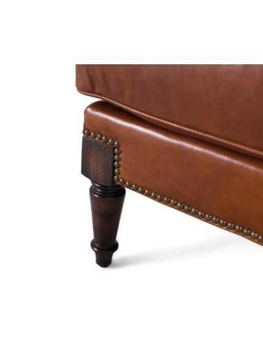 Sillón en Piel Marrón Giner y Colomer – Estilo...