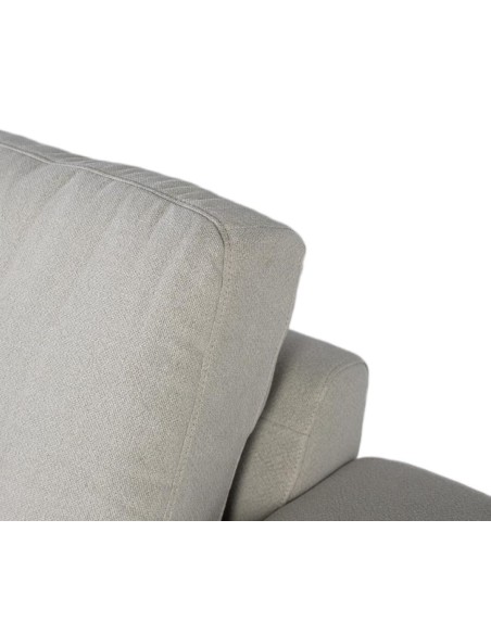 Sofá 3 Plazas de Tela Lino Gris Giner y Colomer – Diseño Contemporáneo y Confort Premium