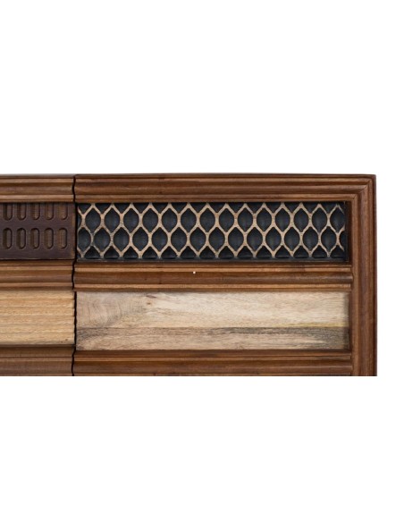 Mueble TV de Madera de Mango Giner y Colomer – Diseño Geométrico y Natural