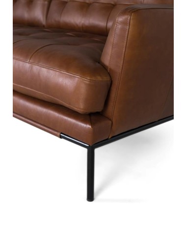Sofá 3 Plazas de Piel Marrón Giner y Colomer –...