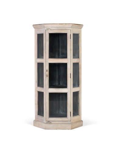 Vitrina Rinconera de Madera de Mango Giner y...