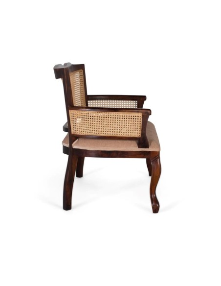 Banca de Madera de Acacia Giner y Colomer – Estilo Colonial y Vintage