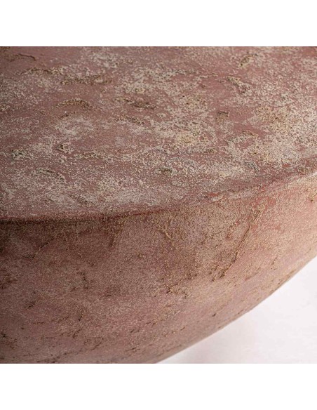 Mesa de Centro Nashae de Cemento Terracota Vical Home – Estilo Contemporáneo y Acabado Envejecido