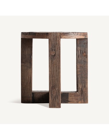 Mesa Auxiliar de Madera Recuperada Marrón Vical...