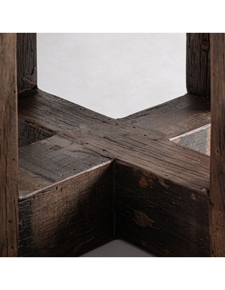 Mesa Auxiliar de Madera Recuperada Marrón Vical Home – Diseño Natural y Sostenible