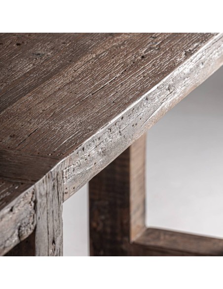 Consola de Madera Recuperada Marrón Vical Home – Diseño Natural y Elegancia Artesanal