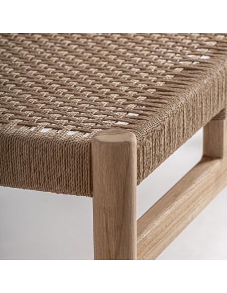 Banco Caen de Madera de Teka Marrón 150 cm Vical Home – Elegancia Natural y Diseño Artesanal