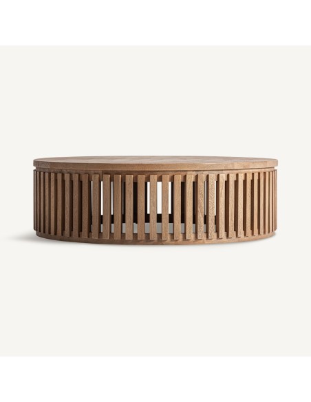 Mesa de Centro Gàbia VICALDESIGN by Pep Gramage – Madera de Mango Natural con Diseño Contemporáneo y Atemporal