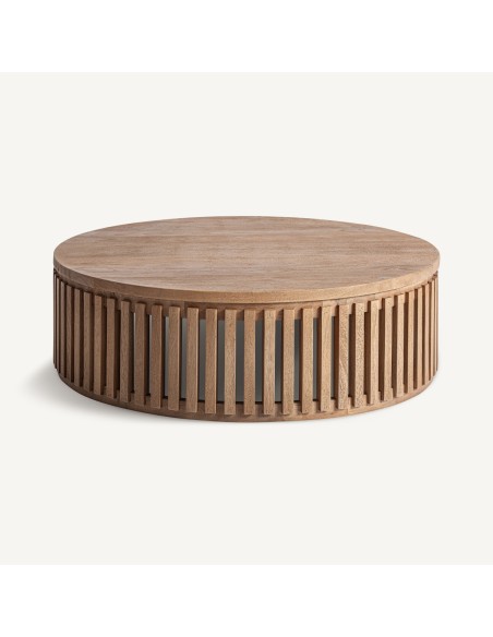 Mesa de Centro Gàbia VICALDESIGN by Pep Gramage – Madera de Mango Natural con Diseño Contemporáneo y Atemporal