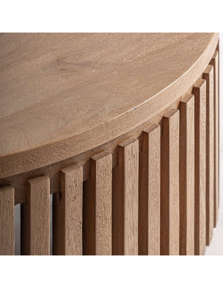 Mesa de Centro Gàbia VICALDESIGN by Pep Gramage – Madera de Mango Natural con Diseño Contemporáneo y Atemporal