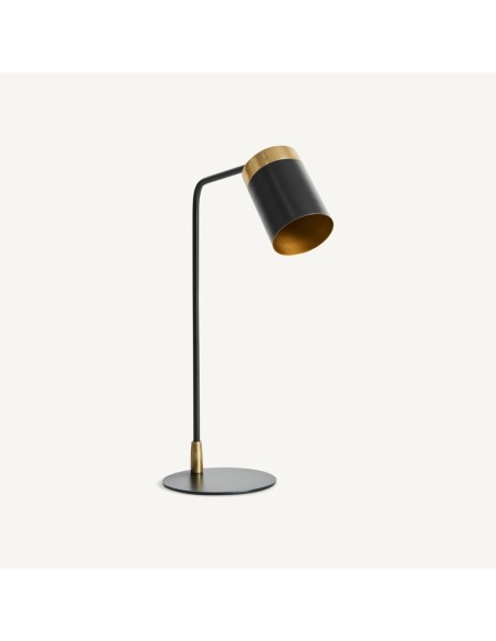 Lámpara de sobremesa Seb de estilo Art Déco en negro y dorado – Vical Home