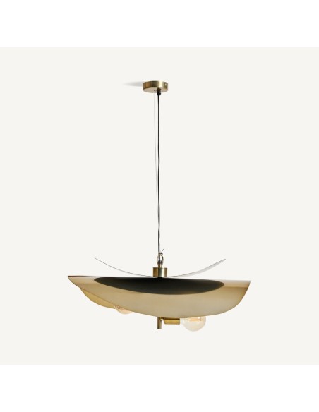 Lámpara de Colgar en Hierro Negro y Dorado – Vical Home