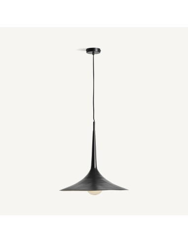 Lámpara de Colgar en Hierro Negro y Dorado –...