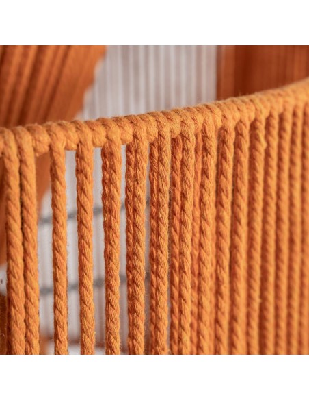 Lámpara de Colgar Coral en Algodón Naranja – Estilo Boho | Vical Home