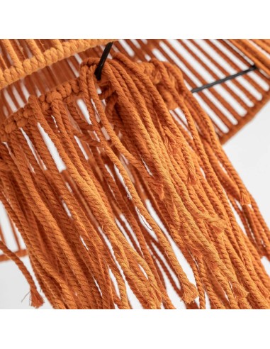 Lámpara de Colgar Coral en Algodón Naranja –...