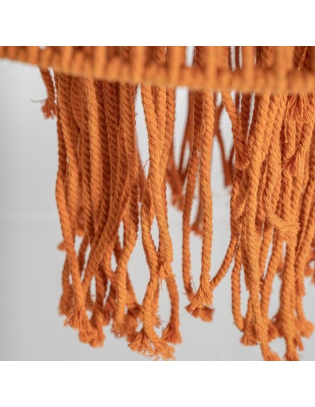 Lámpara de Colgar Coral en Algodón Naranja – Estilo Boho | Vical Home