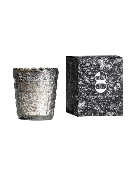 Vela Decorativa de Vical Home en Vidrio Plata Viejo – Estilo Clásico