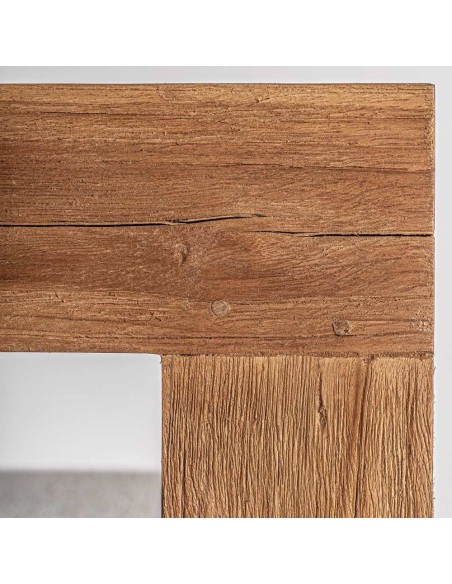 Sillón Testa de Vical Home en Teca Reciclada y Polipropileno Blanco – Diseño Natural y Sostenible