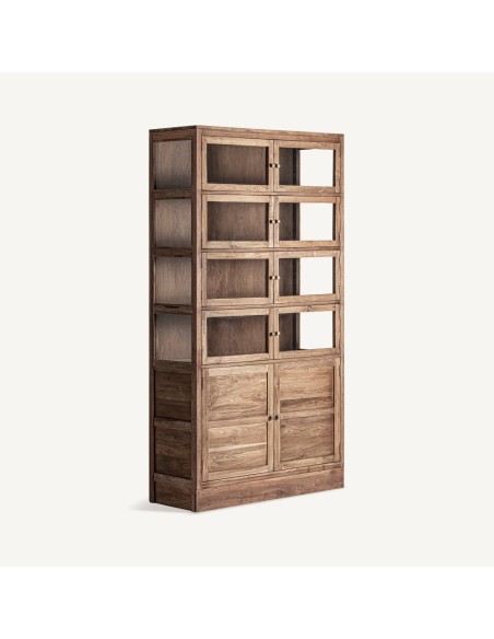 Vitrina Helmond de Madera Recuperada en Color Marrón – Vical Home