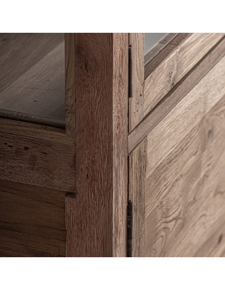 Vitrina Helmond de Madera Recuperada en Color Marrón – Vical Home