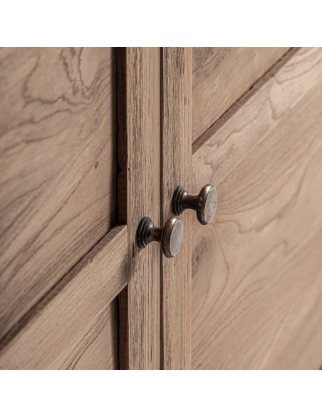 Vitrina Helmond de Madera Recuperada en Color Marrón – Vical Home