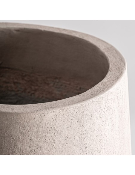 Tinaja de VICAL Home – Cemento y fibra de vidrio en color topo | Diseño decorativo moderno