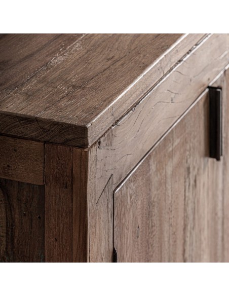 Aparador Selby de VICAL Home – Madera recuperada y hierro negro | Estilo rústico elegante y contemporáneo