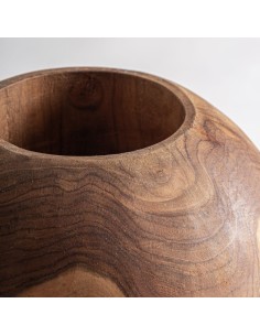Jarrón Humble de VICAL Home – Madera de teka marrón |... 2