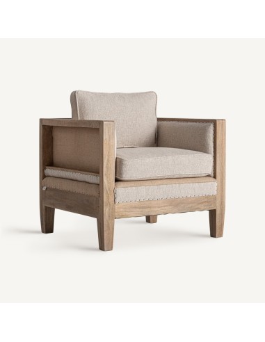 Sillón Vical Home en Madera de Abedul y Lino –...