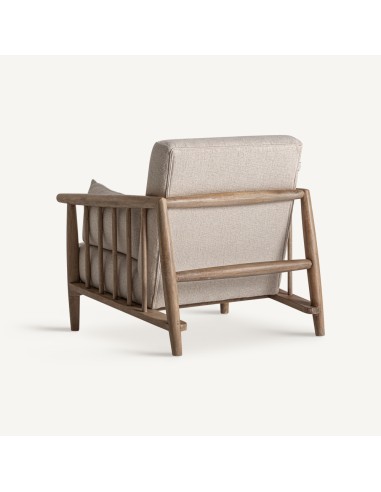 Sillón Vical Home en Madera de Abedul y Algodón...