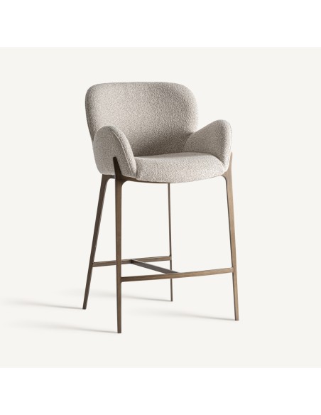 Taburete Uelzen Gris de Vical Home – Estilo Contemporáneo y Confort