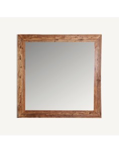 Espejo Lux de Madera de Teka Envejecida – Vical Home