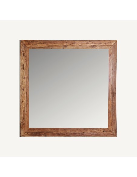 Espejo Lux de Madera de Teka Envejecida – Vical Home