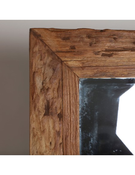 Espejo Lux de Madera de Teka Envejecida – Vical Home